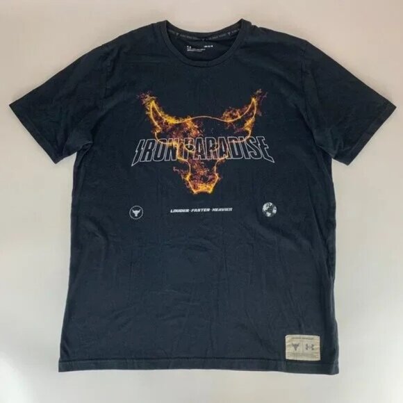 Lot of 5 Project Rock Under Armour Iron Paradise Tops Mens Large - Picture 6 of 6